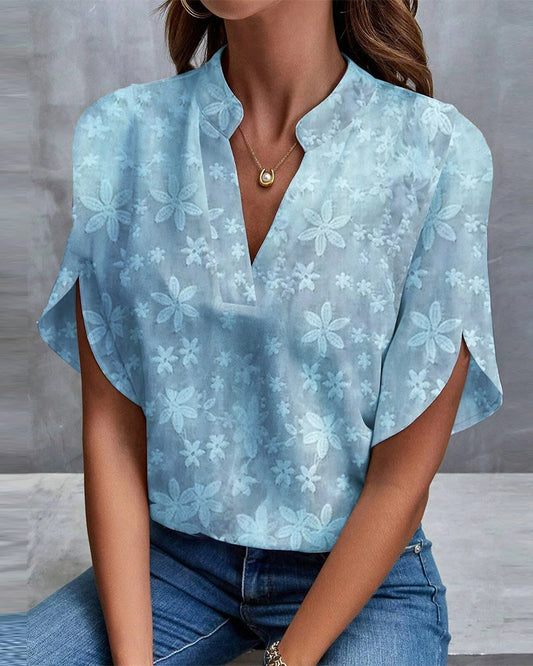 Ellen Blomstret Bluse